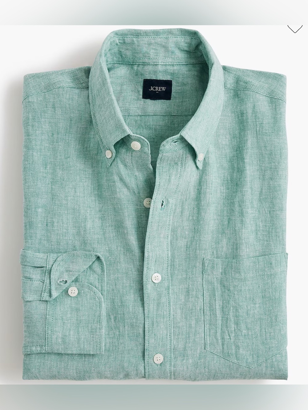 Classic-fit linen-blend shirt